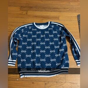 Blue Patterned Sweater